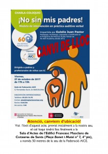 canvi lloc charla Lali