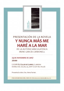 Cartel presentación El Celler de Llibres